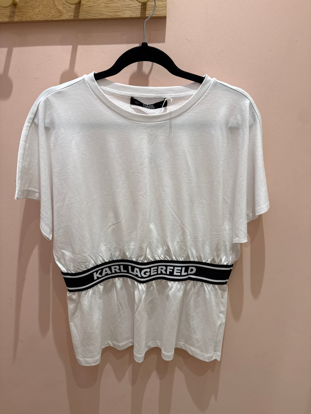 T-shirt blanc Karl Lagerfeld T.XL