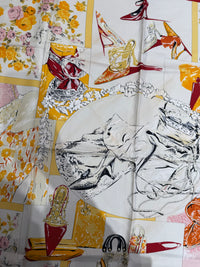 Foulard rose et beige Christian Dior