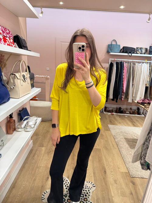 T-shirt jaune Absolut Cashmere - jaune - T.S 31/05