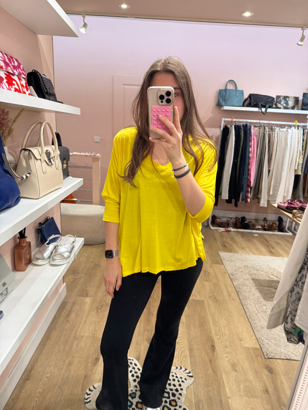 T-shirt jaune Absolut Cashmere - jaune - T.S 31/05