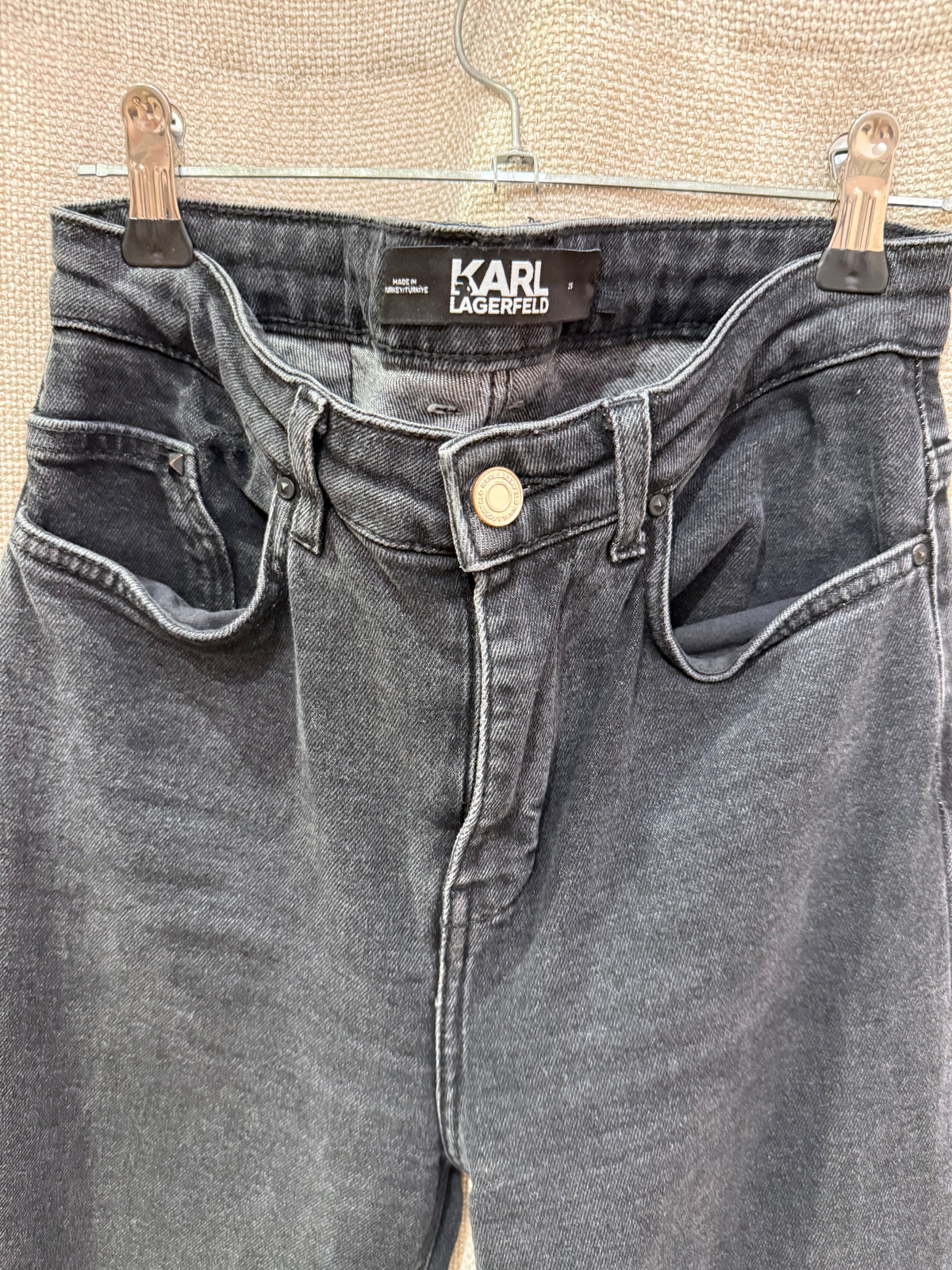 Jean gris jambes larges Karl Lagerfeld 36