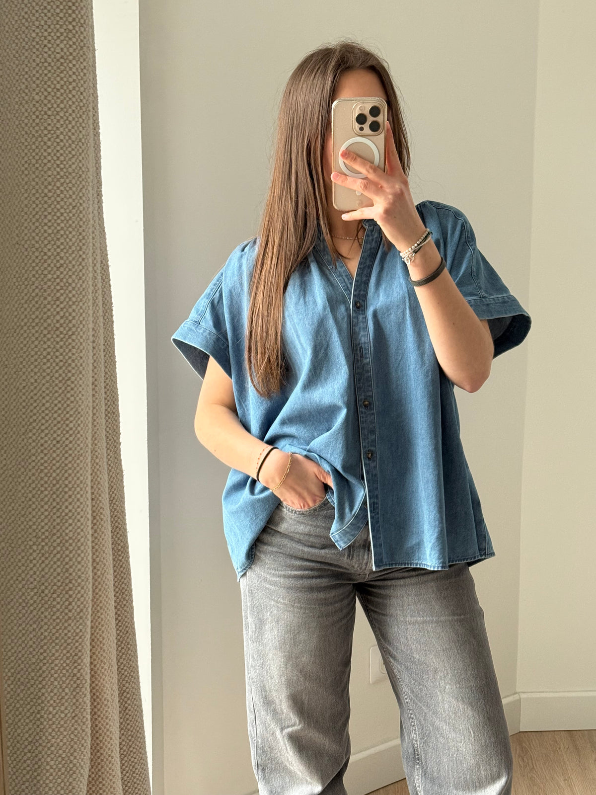 Blouse Comptoir des Cotonniers en jean T.M