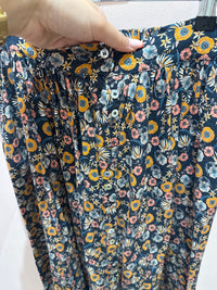 Jupe longue Balzac marron et bleu marine T.S