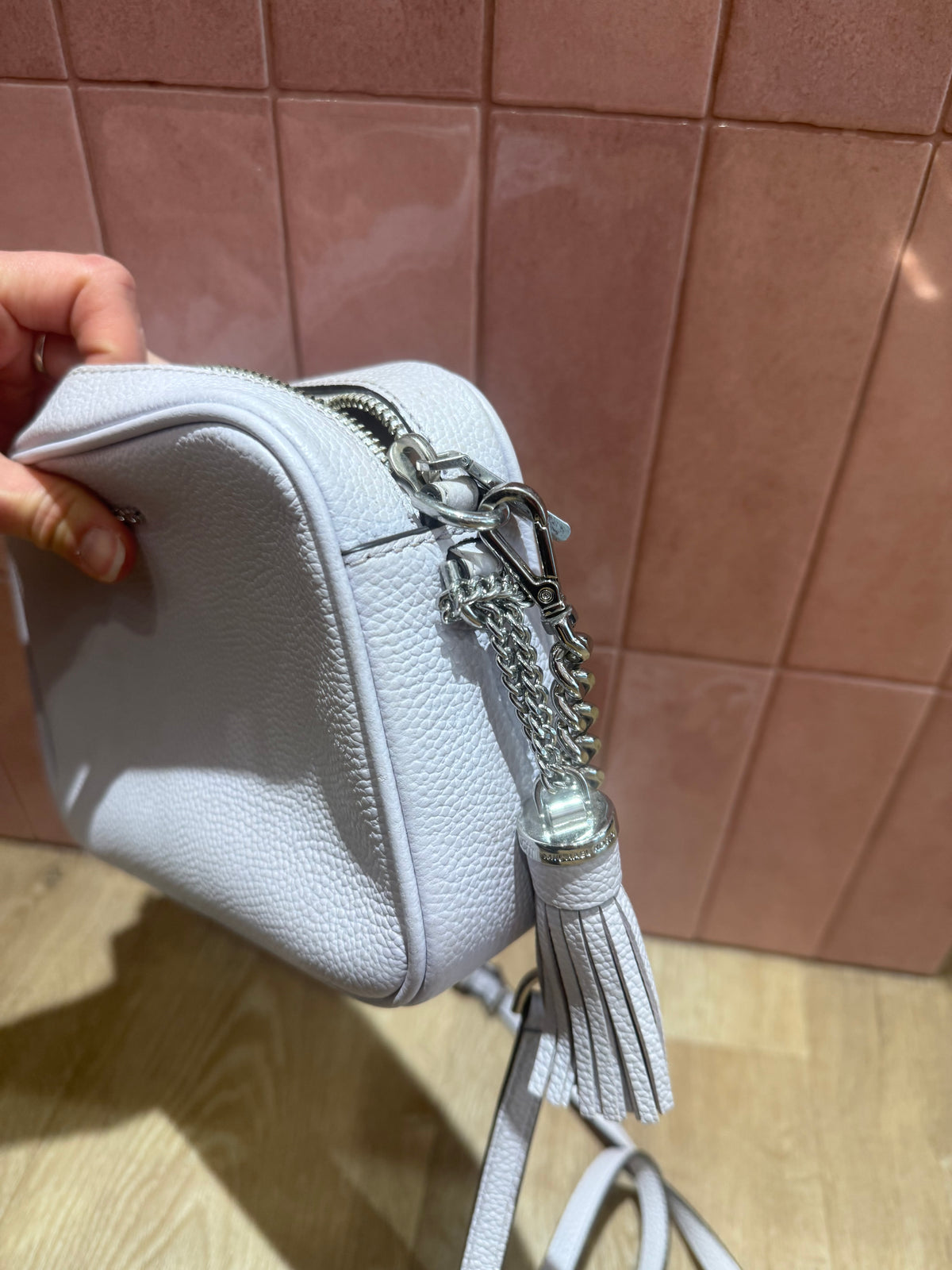 Sac violet en cuir Michael Kors