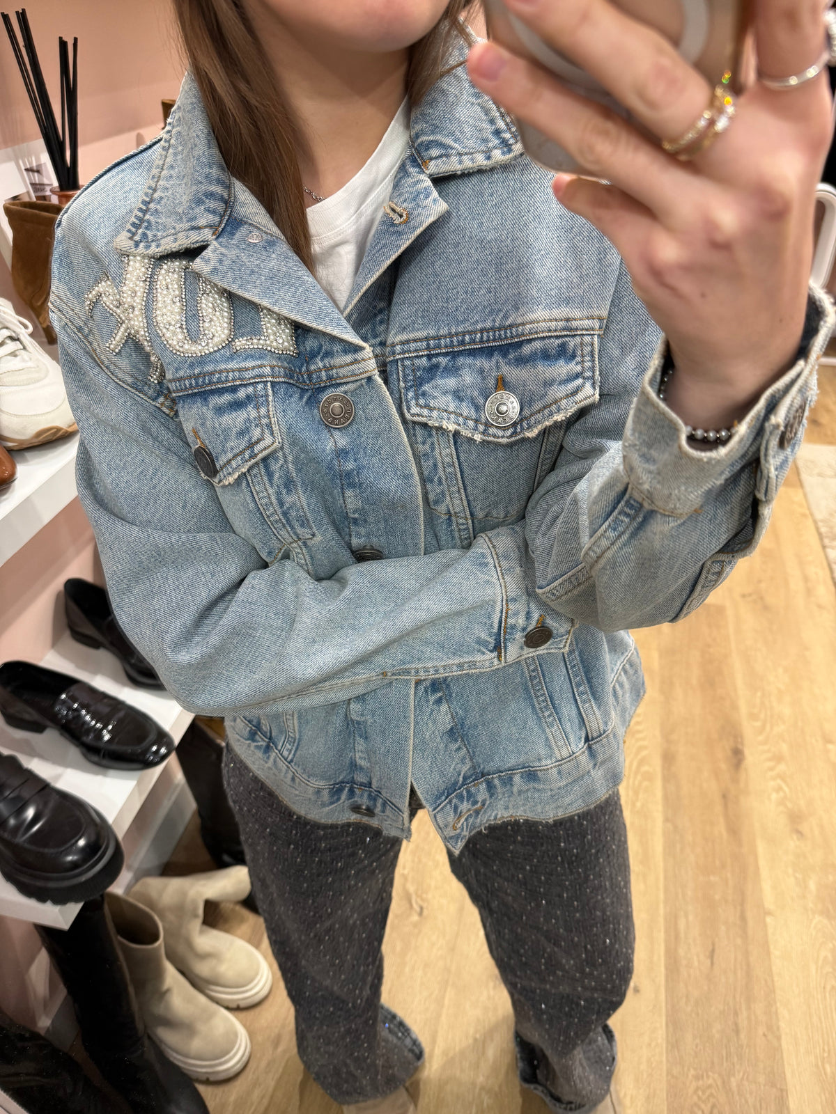 Veste en jean Sandro T.38