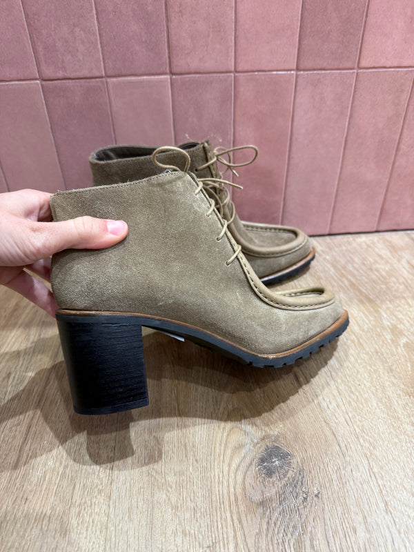 Derbies à talons Kaki Paraboots T.38