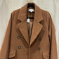 Manteau marron sur express laine T.L