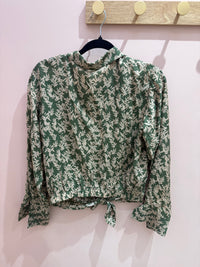 Ba&sh Chemise Beige et verte T.M/L