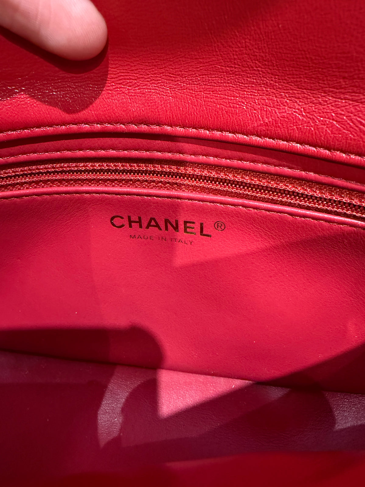 Sac Chanel timeless 27/10 rouge