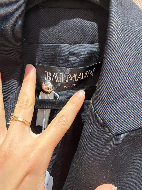 Blazer noir balmain T.36 22/09