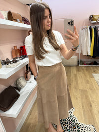 Jupe daim YAS Camel T.M 12/07