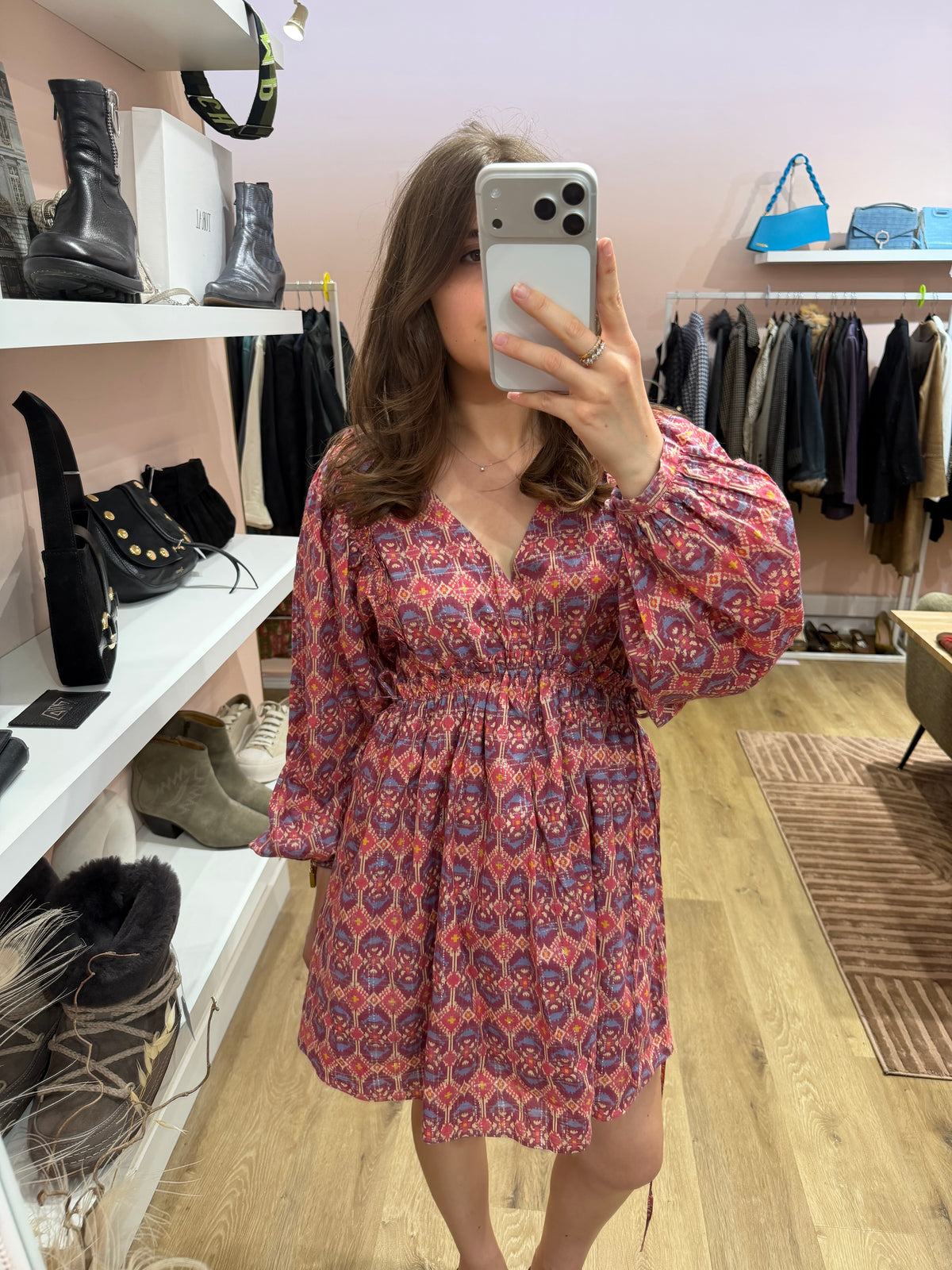 Robe rose et beige Sézane T.36 01/09