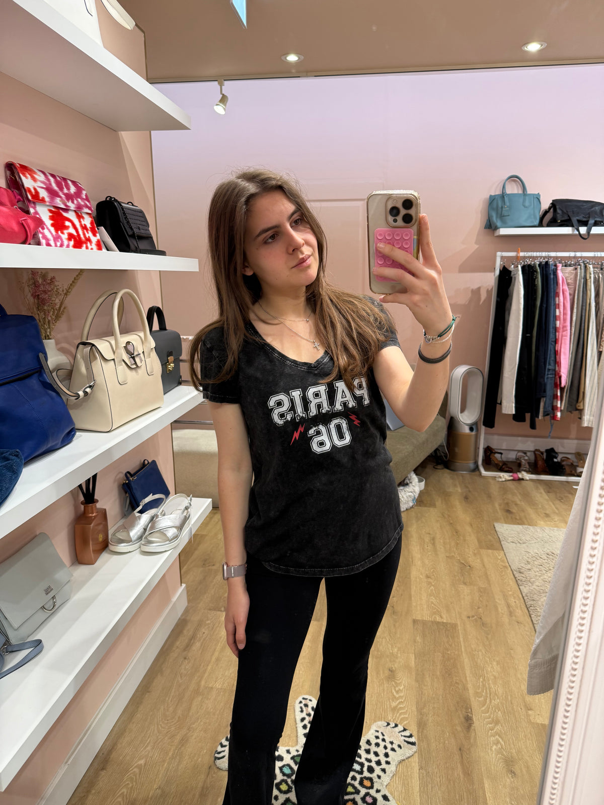 T-shirt noir IKKS logo Paris - noir - T.S 31/06