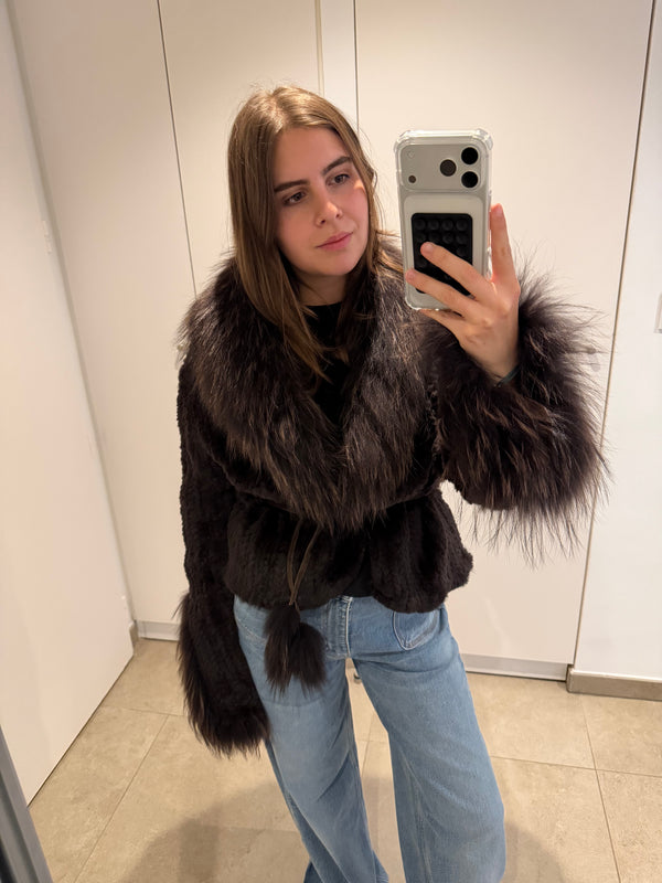 Manteau fourrure giorgio T.38 12/08