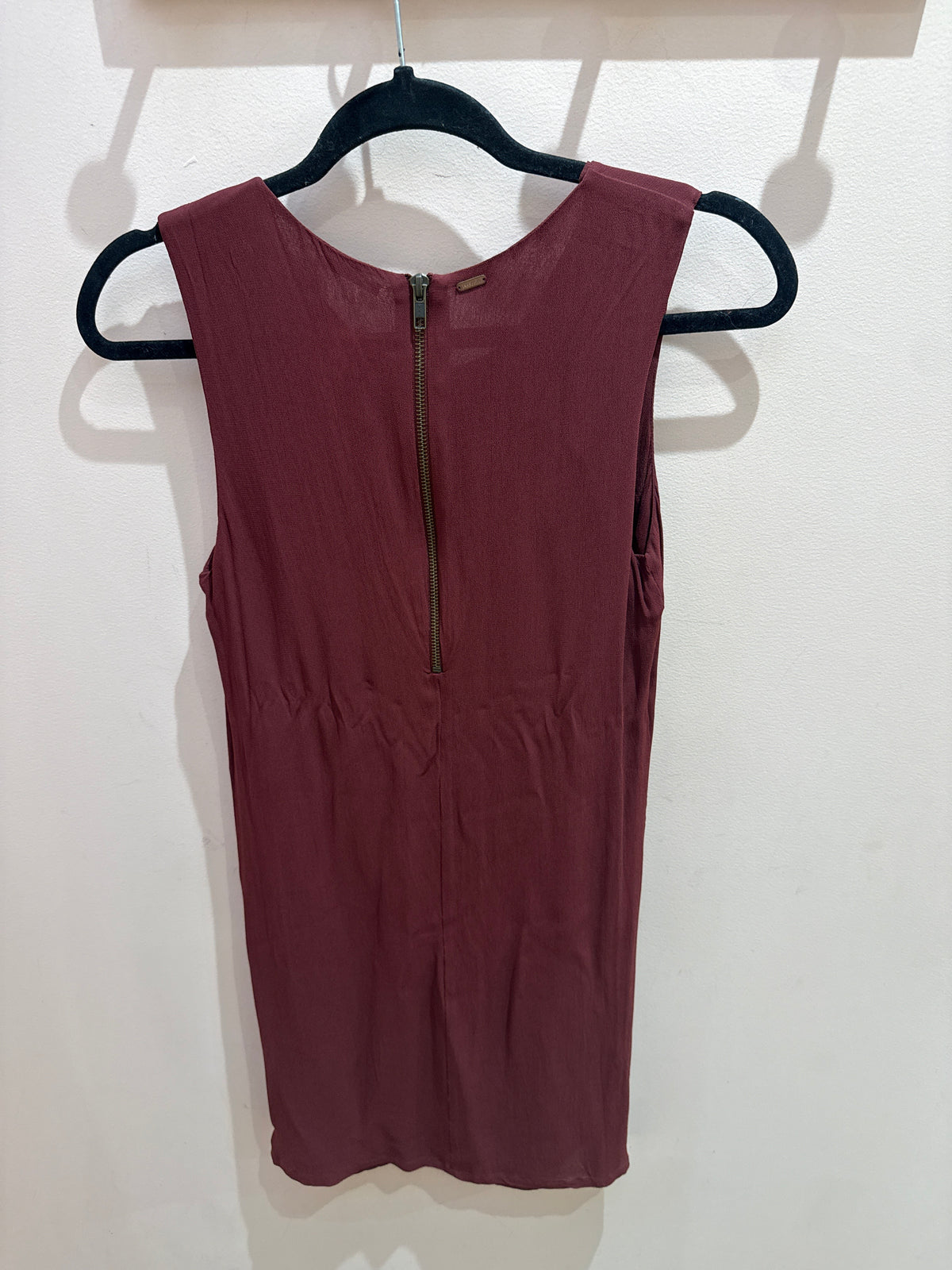 Robe droite débardeur en soie Rouge - T.36