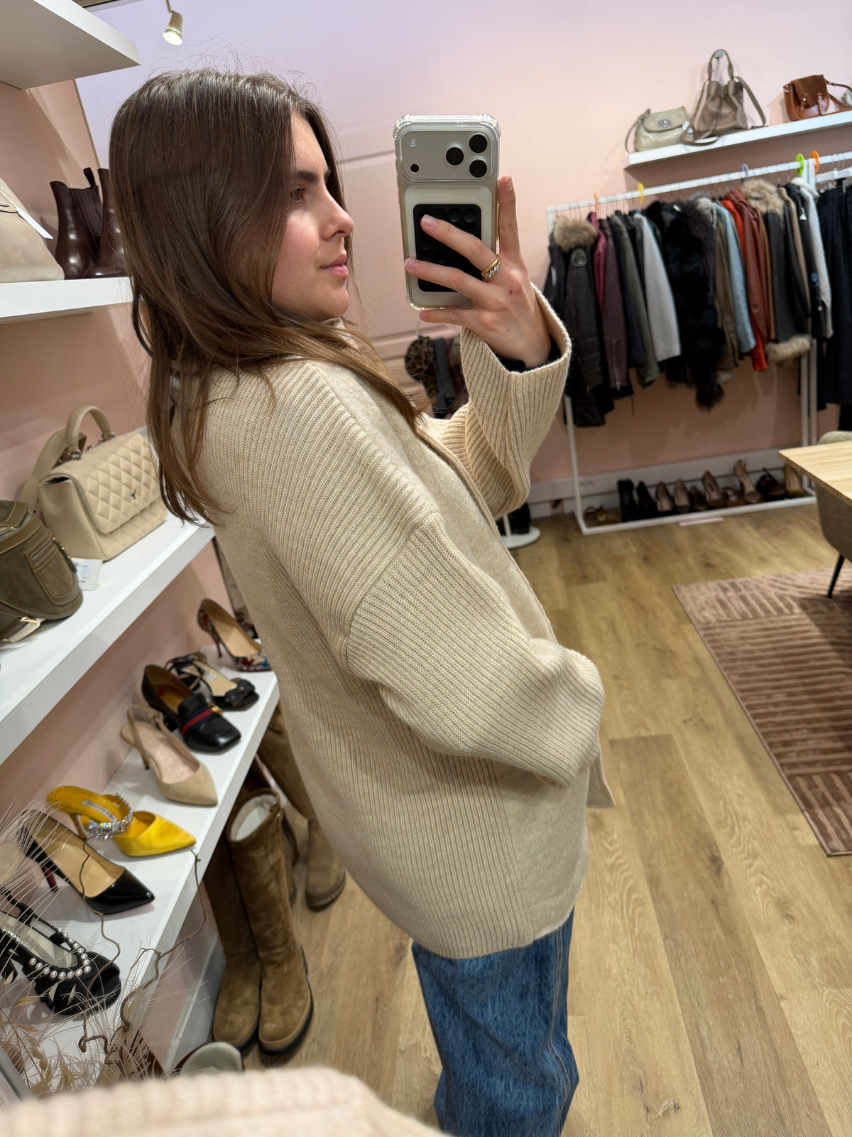 Manteau en laine beige - Bellantani - Taille 40 20/09