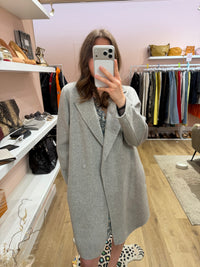 Max Mara Manteau gris T.38 90% laine 28/07