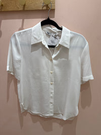 Chemise satin manches courtes Zara T.M
