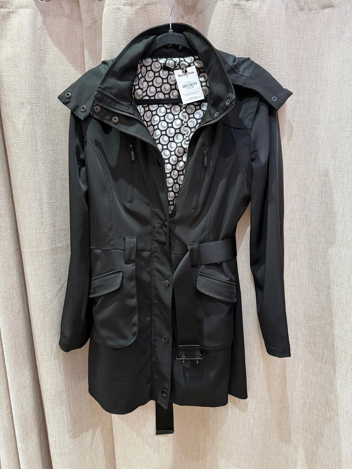 Trench noir Caroll T.42