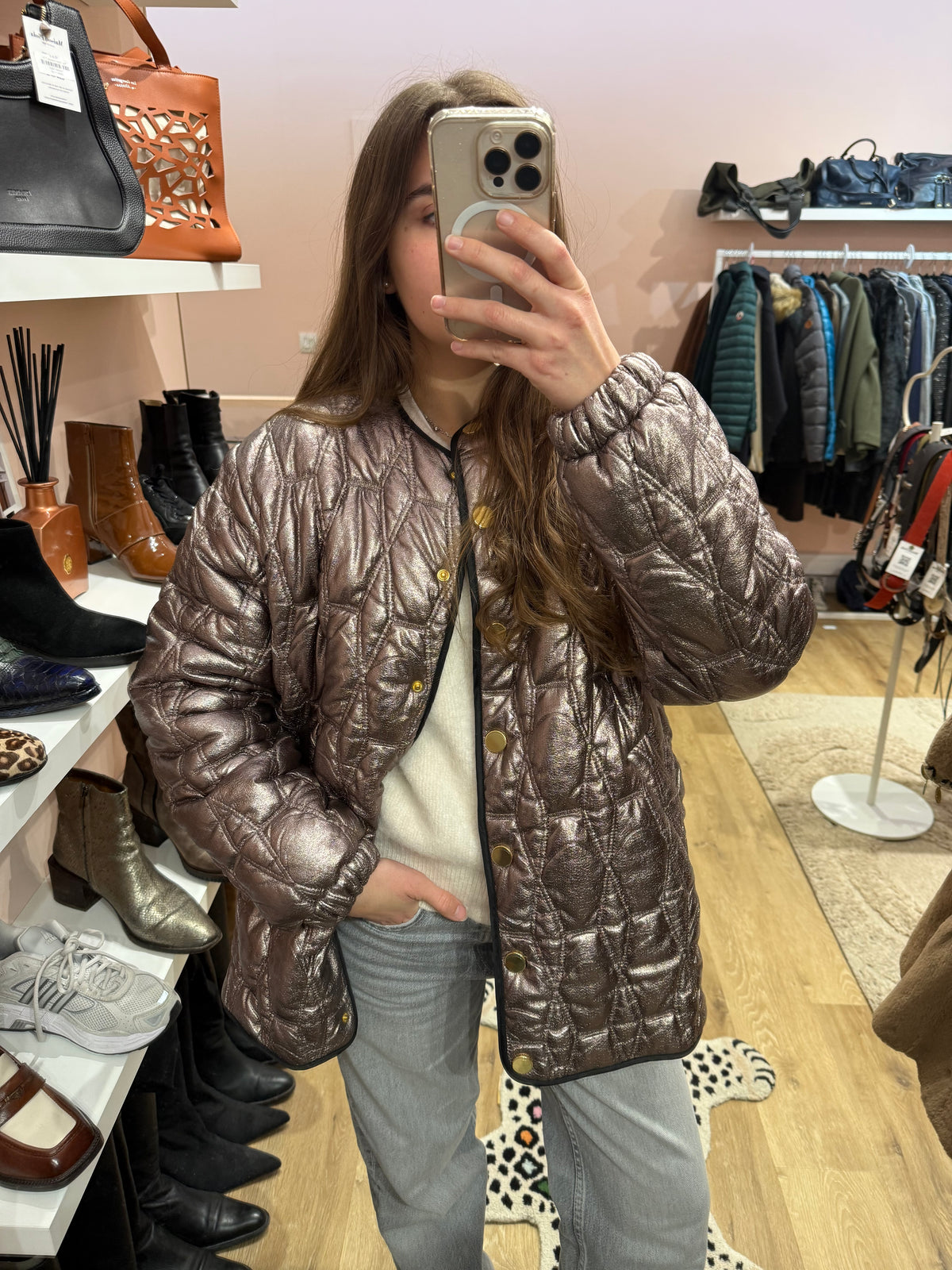 Veste blanche doré I.Code T.38