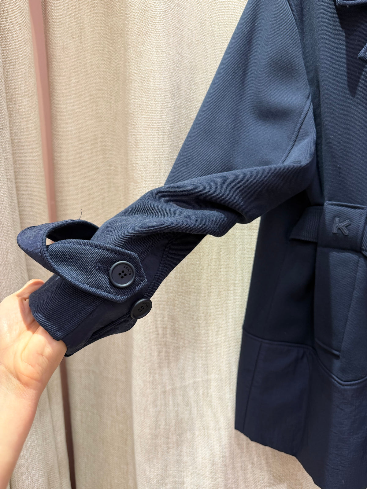 Trench bleu marine Kenzo T.42 27/09