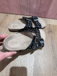Mules Claris virot T.38 cuir 03/06