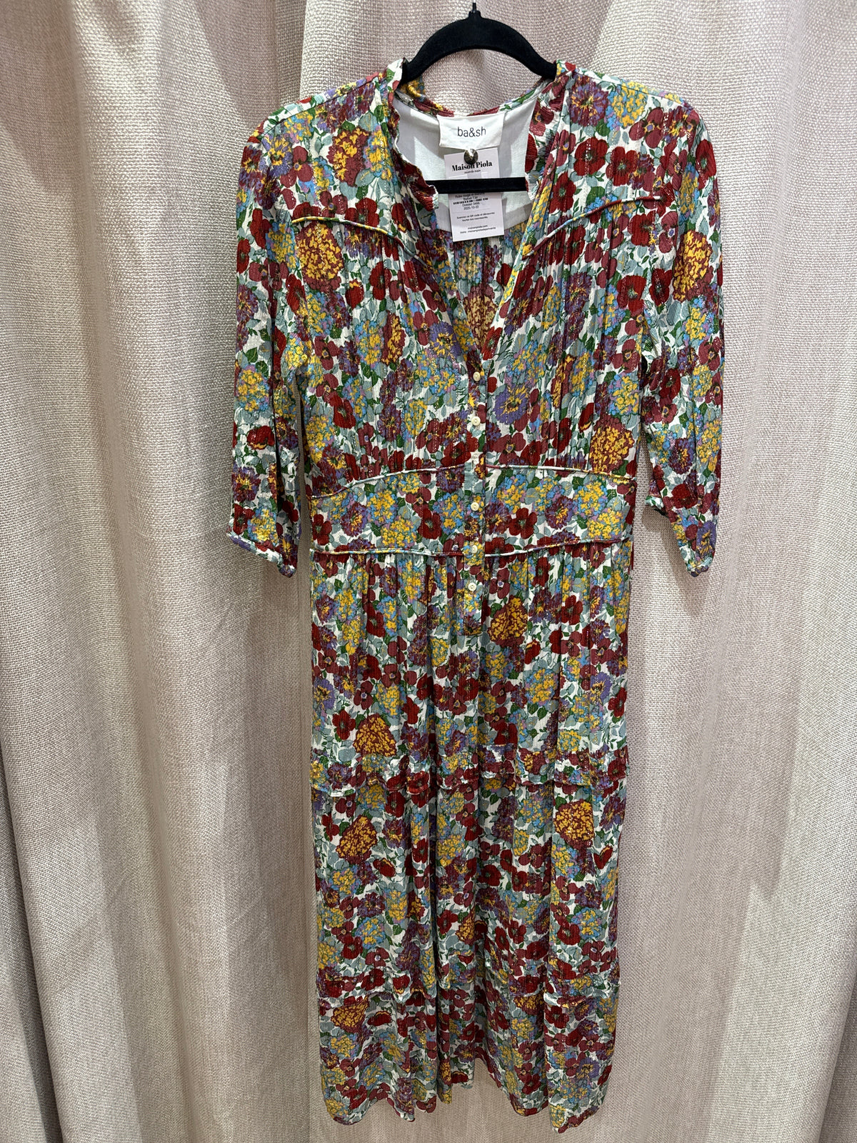 Robe rouge et blanche Ba&sh T.M