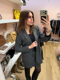 Blazer gris pied-de-poule — IKKS T.38 21/10