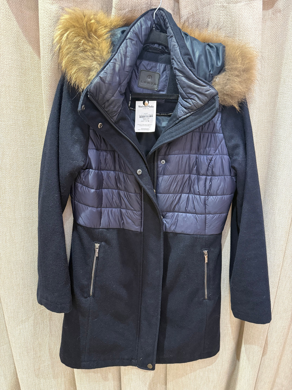 Doudoune bleue Lutha T.34
