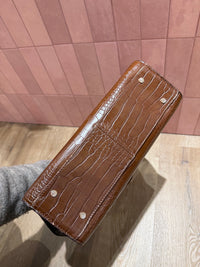 Sac marron croco Mac Douglas