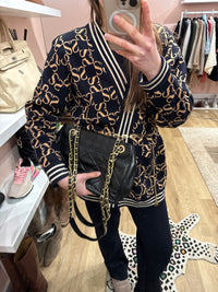 Sac en cuir noir vintage