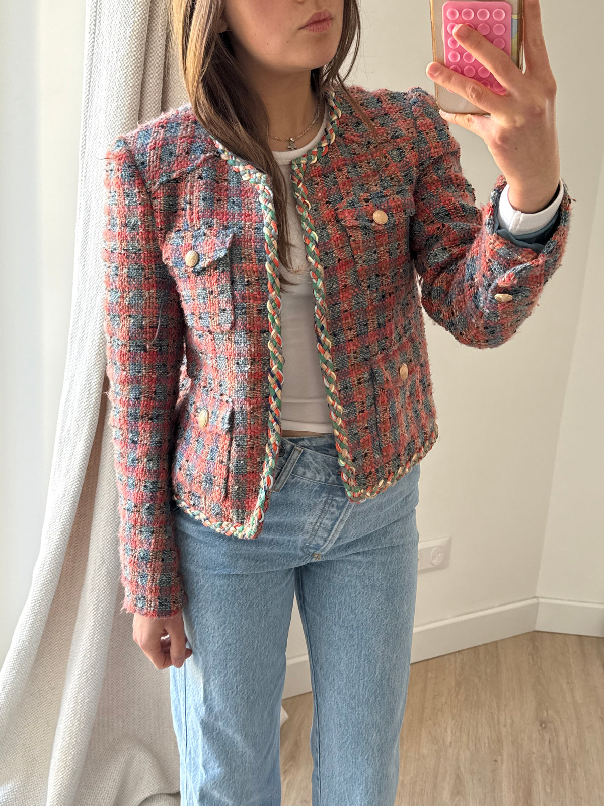 Veste noir et bleu tweed See U Soon T.S