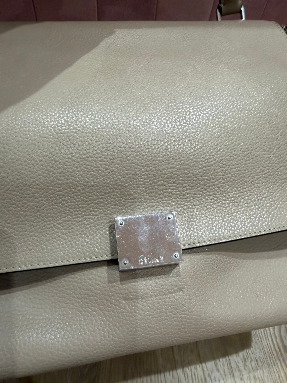 Sac beige trapèze Céline 22/09