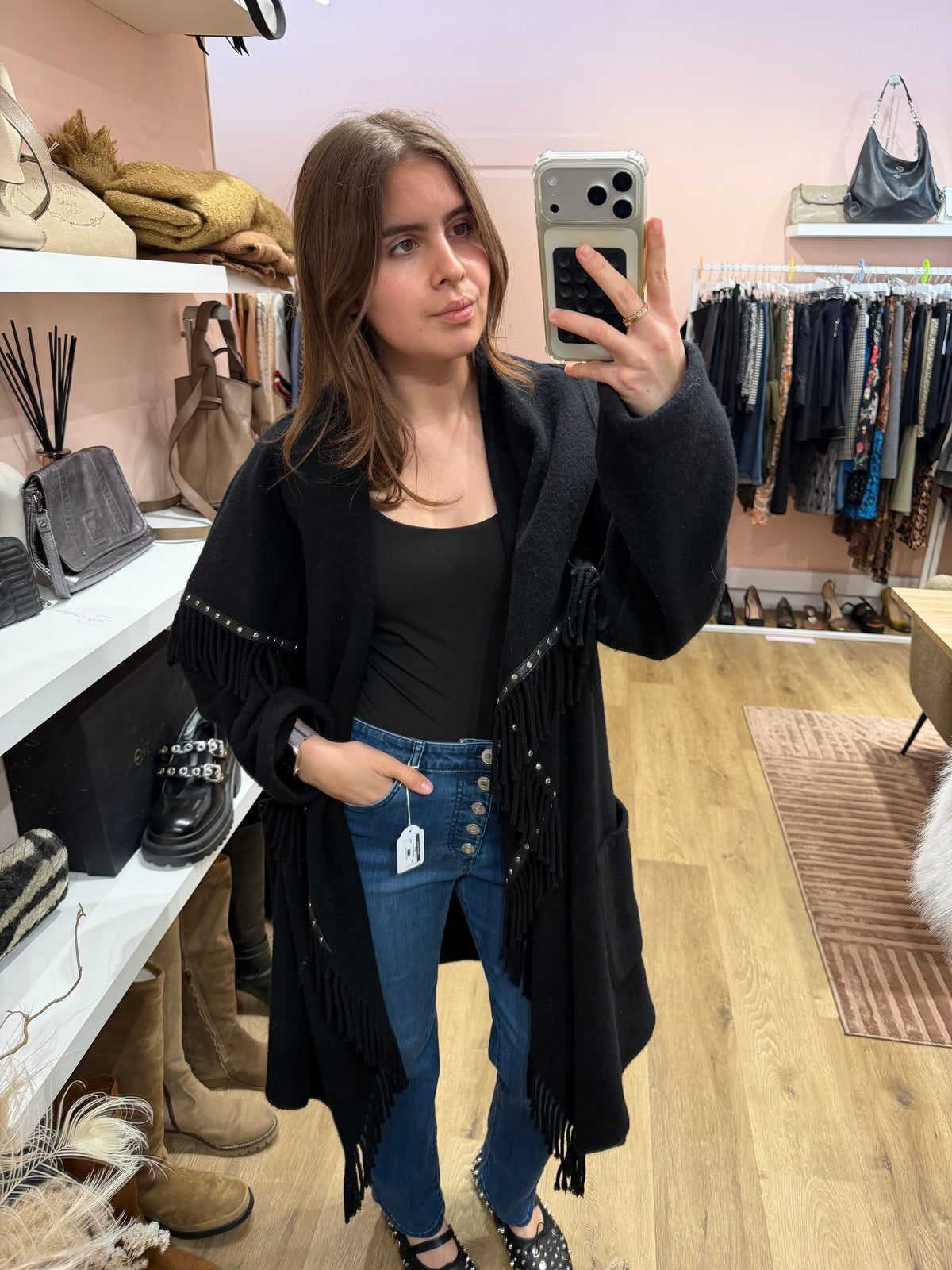 Manteau franges the kooples T.U 15/10