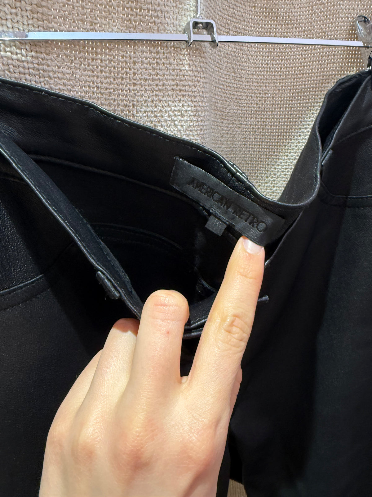 Pantalon en cuir american rétro T.38/40