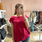 Top rose maison 123 neuf T.44