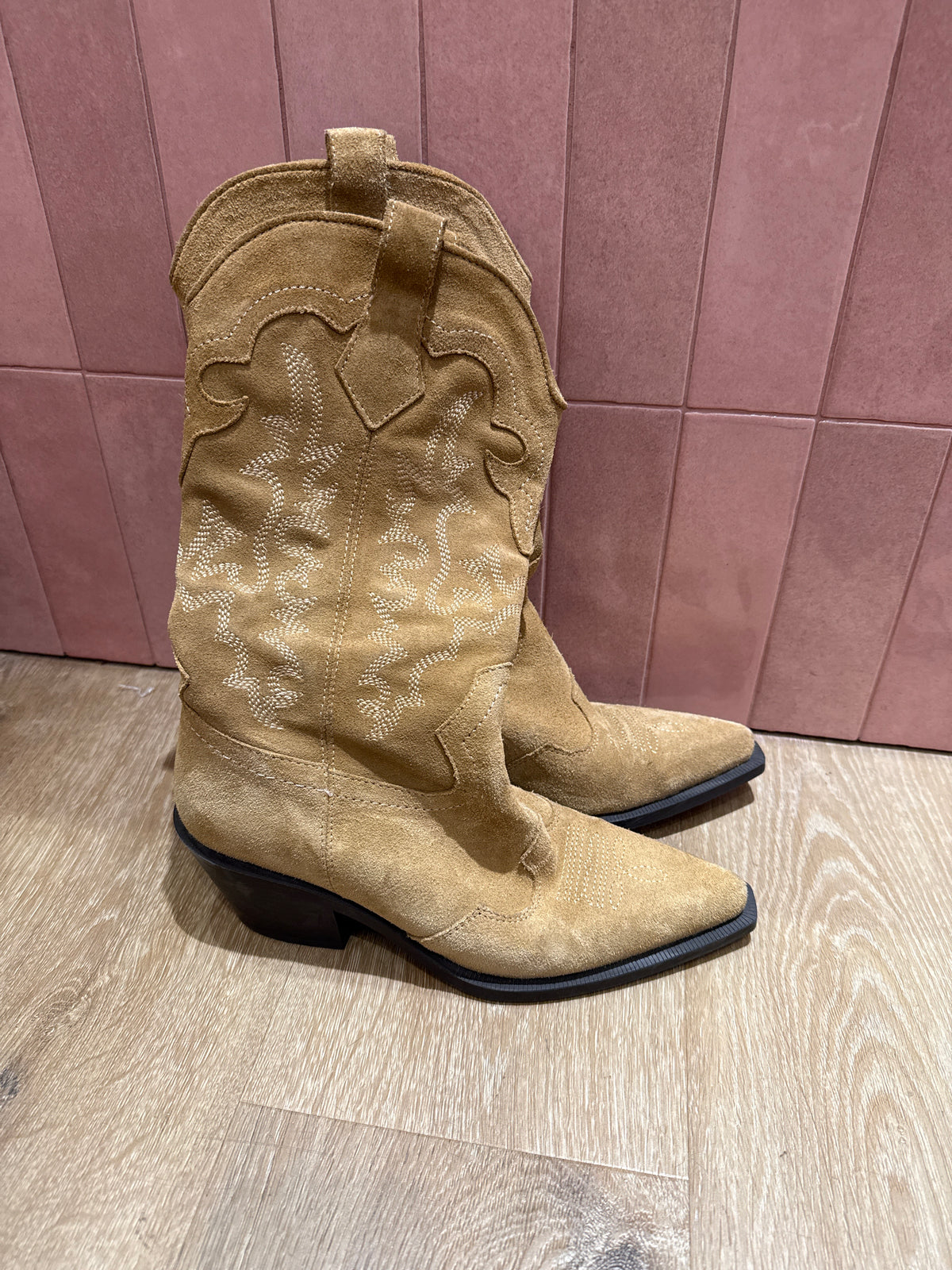 Bottes Camel T.38 Zara daim 27/05