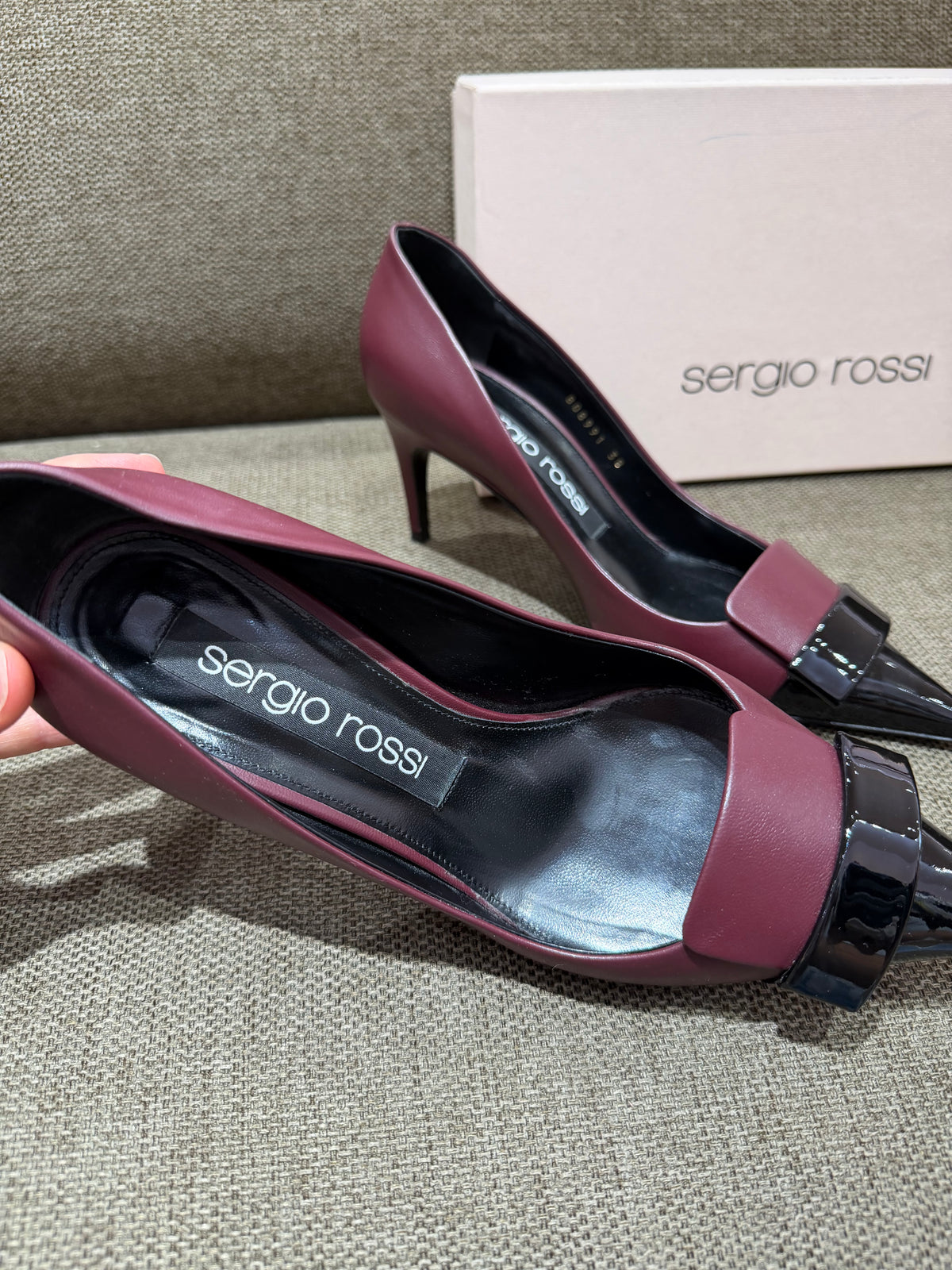 Escarpins noirs Sergio Rossi T.39 01/09