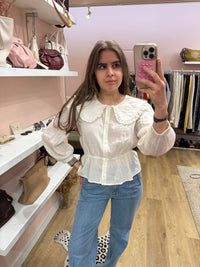 ba&sh Blouse Blanche, doré T.XS 01/07