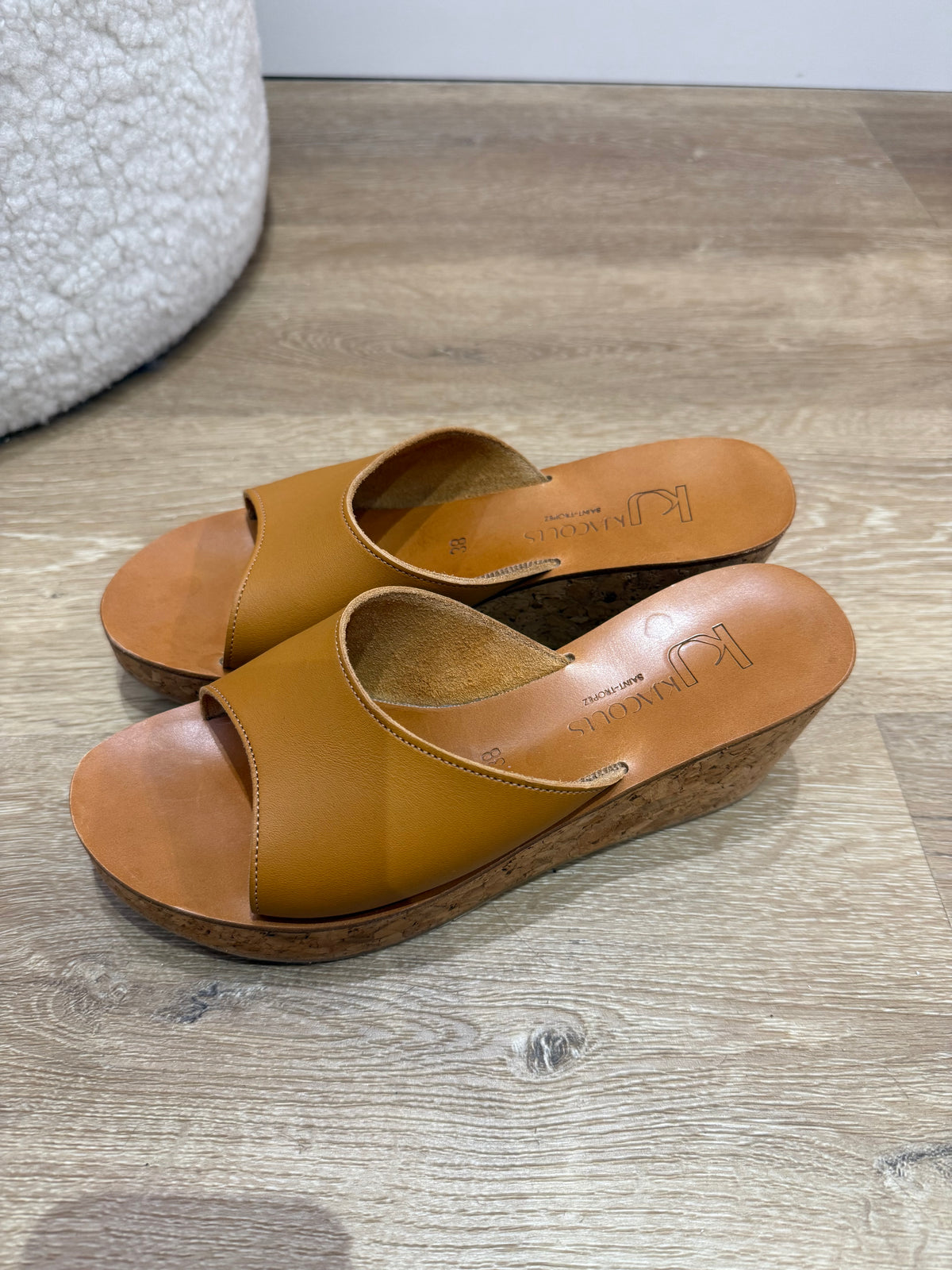 Mules k jaques T.38 cuir 08/07