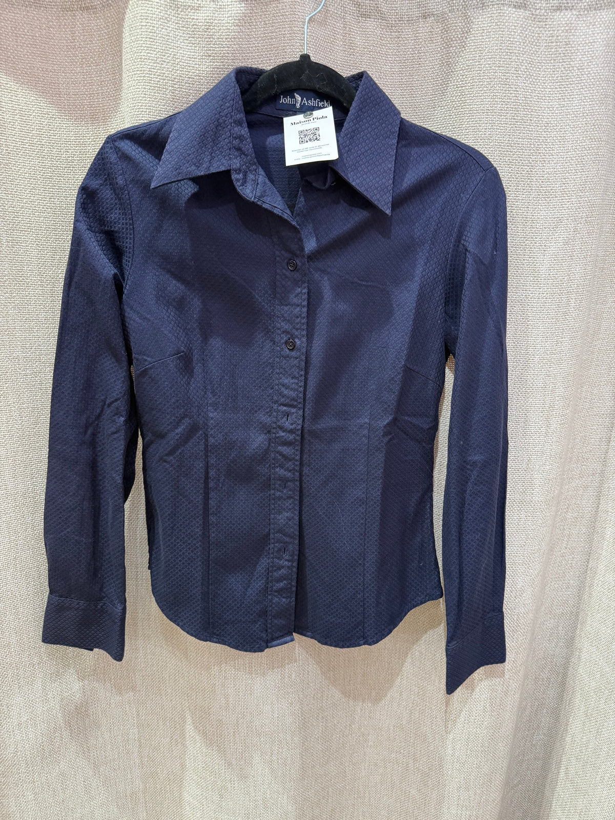 Chemise bleu marine satin Aware R T.M