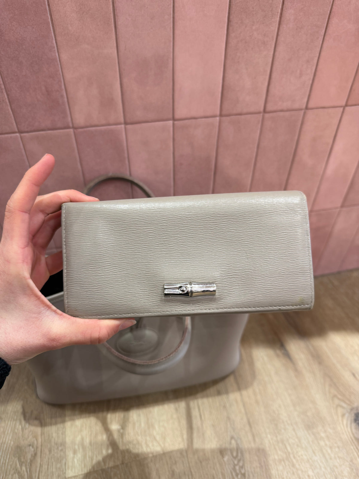 Sac Longchamp + portefeuille en cuir