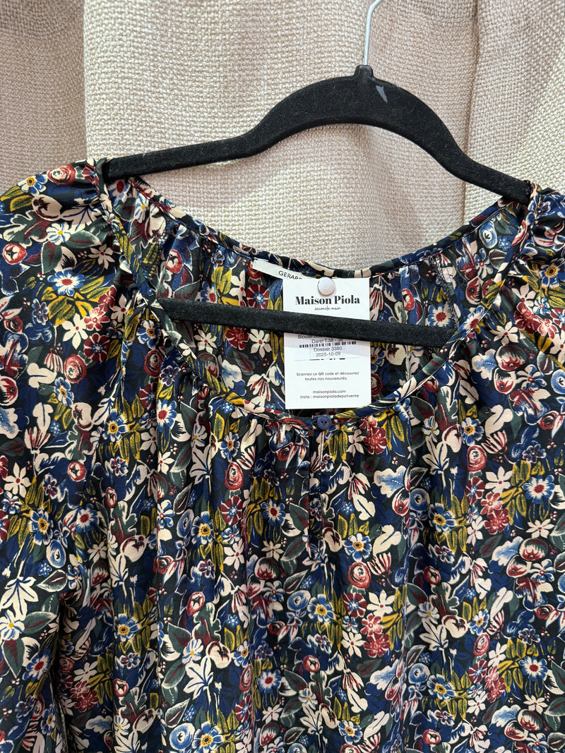 Blouse bleu et blanc Gérard Darel T.38