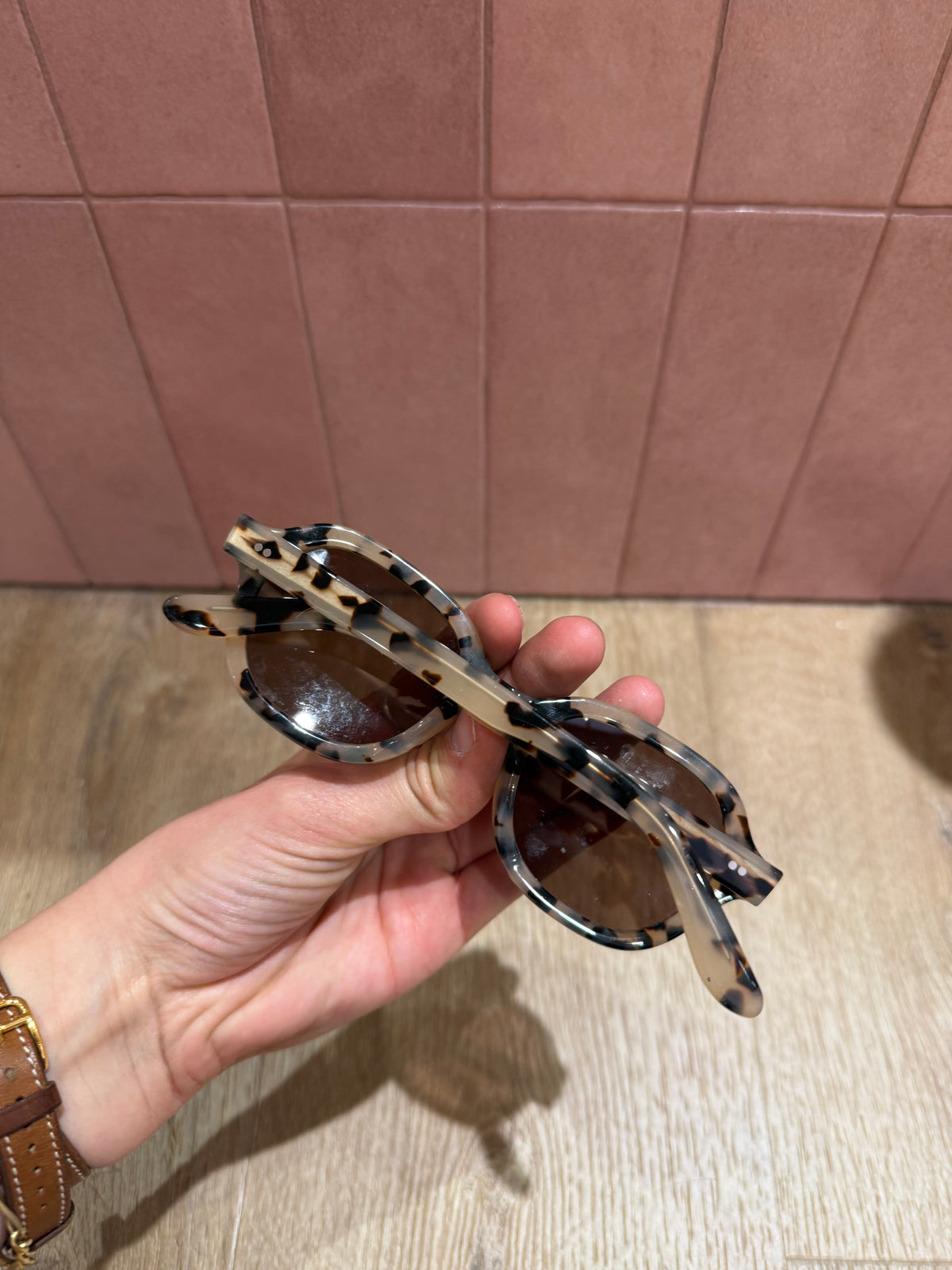 Beige et noir Lunettes T.TU
