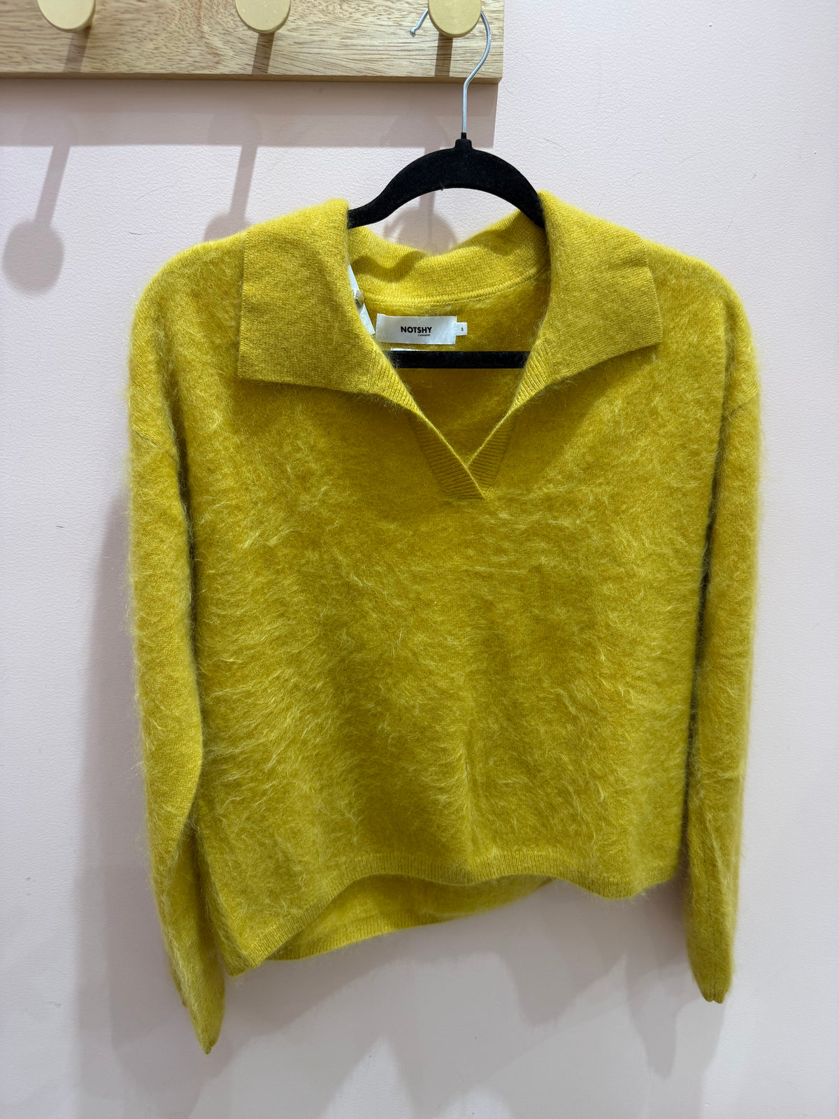 Notshy Pull Jaune T.S 100% cachemire