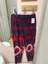 Des Petites Collections Pantalon Rouge et bleu marine T.M