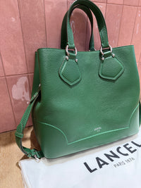 Lancel sac cabas vert 02/09 cuir