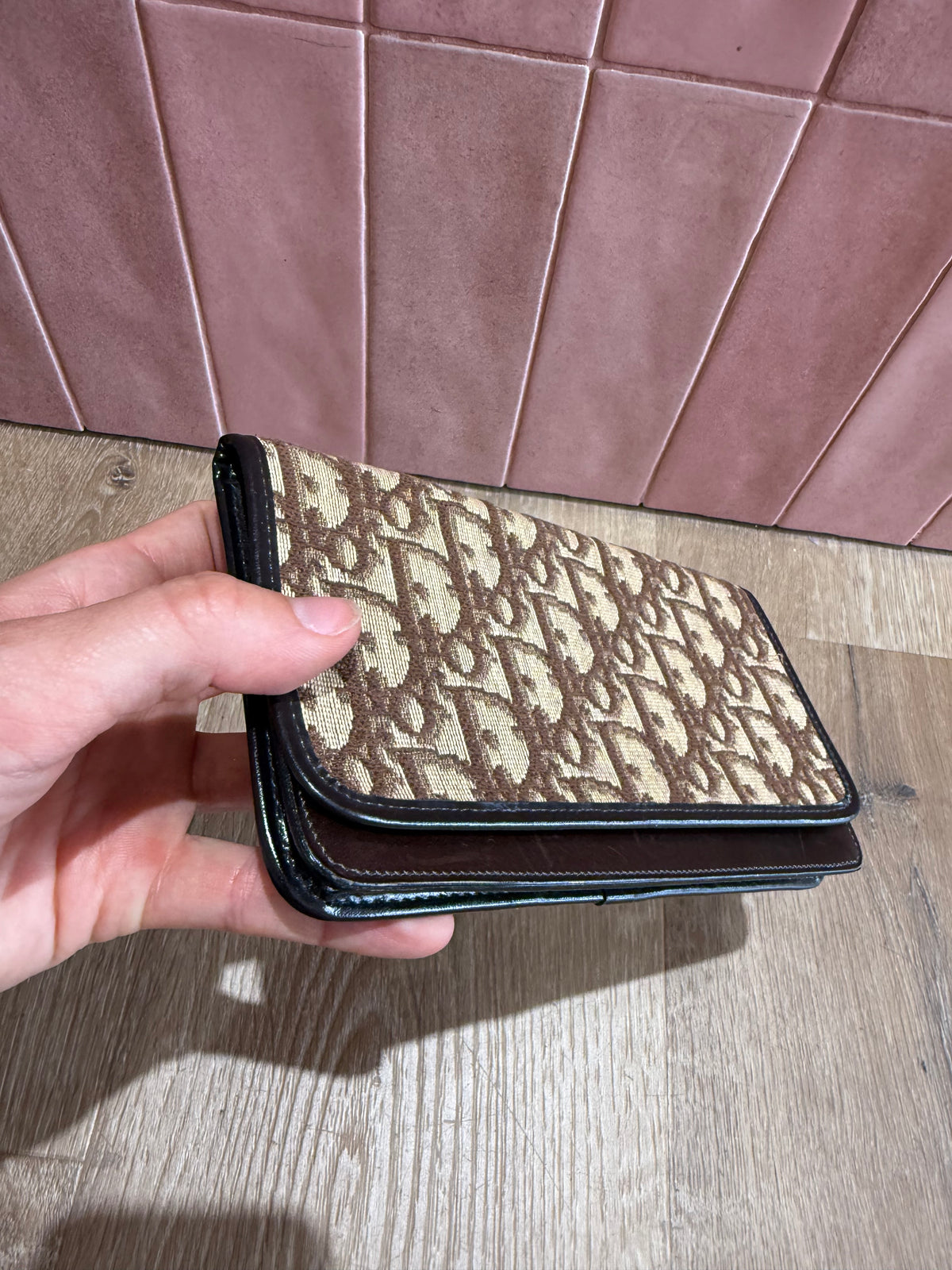 Pochette Monogram Dior marron 24/06