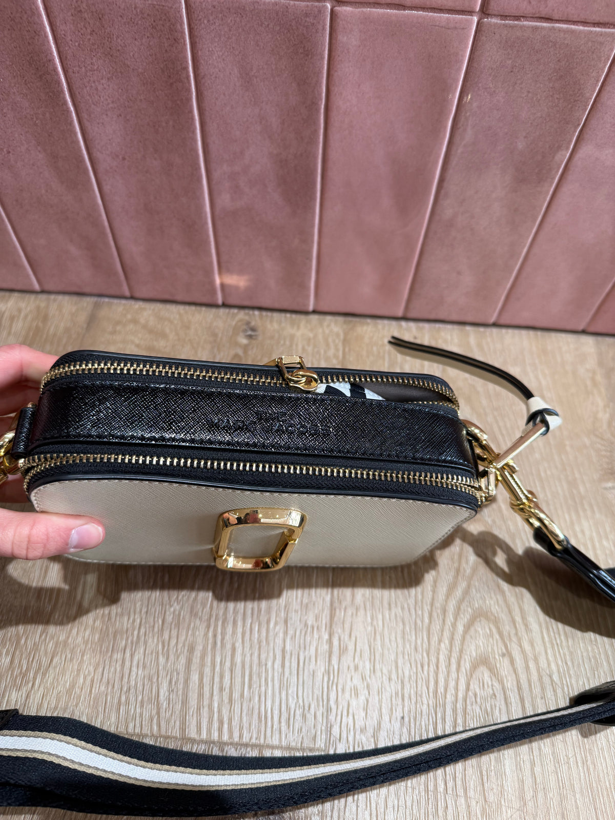 Sac Marc Jacobs beige noir