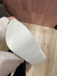 Sac blanc cuir Lancel